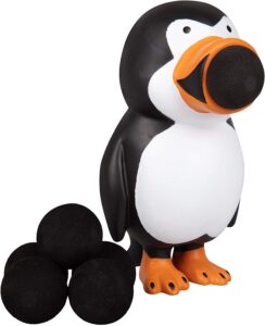 Hog Wild Penguin Popper Toy - Shoot Foam Balls Up to 20 Feet - 6 Balls Included